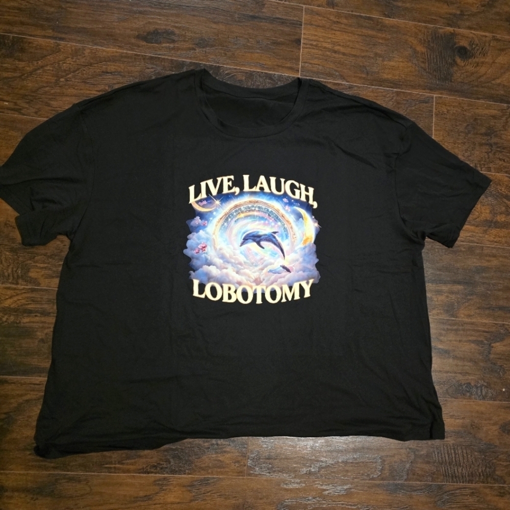 Shein | Live, Laugh, Lobotomy Dolphin Tee 4XL